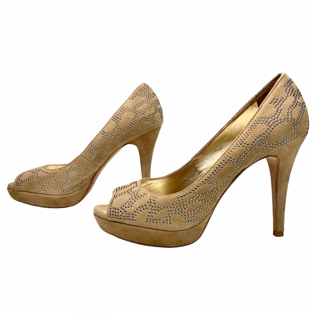 2/$50 - Antonio Menali Nude Leather w/Studs Pumps - Picture 3 of 16